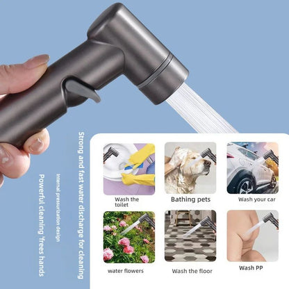 Zinc Alloy Angle Valve Bidet Sprayer Set  OneinTwoOut WallMount Water Control Valve For Toilet  Bat 2