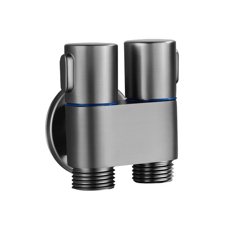 Zinc Alloy Angle Valve Bidet Sprayer Set  OneinTwoOut WallMount Water Control Valve For Toilet  Bat 10