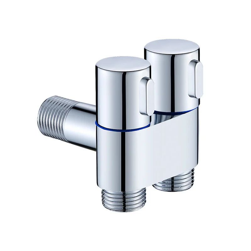 Zinc Alloy Angle Valve Bidet Sprayer Set  OneinTwoOut WallMount Water Control Valve For Toilet  Bat 11