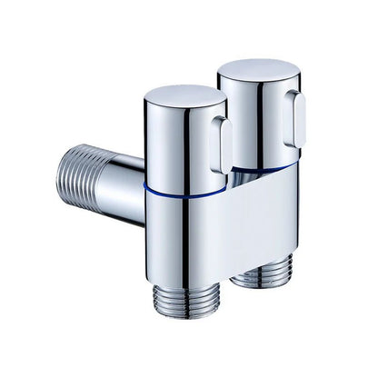 Zinc Alloy Angle Valve Bidet Sprayer Set  OneinTwoOut WallMount Water Control Valve For Toilet  Bat 11
