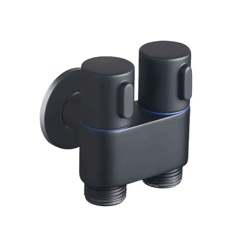 Zinc Alloy Angle Valve Bidet Sprayer Set  OneinTwoOut WallMount Water Control Valve For Toilet  Bat 12