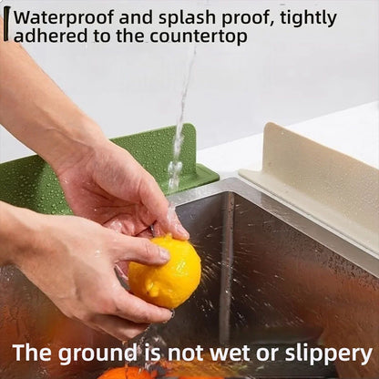 Silicone Sink Splash Guard With Suction Cup  WhiteGreen Water Baffle To Protect Clothes From Splash 19
