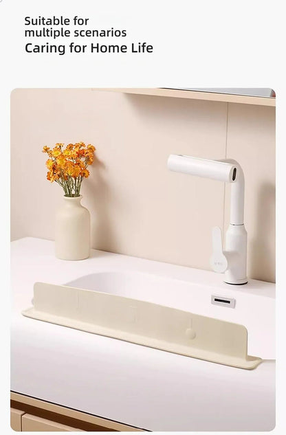 Silicone Sink Splash Guard With Suction Cup  WhiteGreen Water Baffle To Protect Clothes From Splash 12