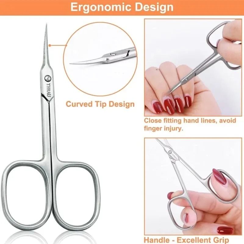 Stainless Steel Sharp Nose Dead Skin Scissors For Precise Cuticle Trimming 1