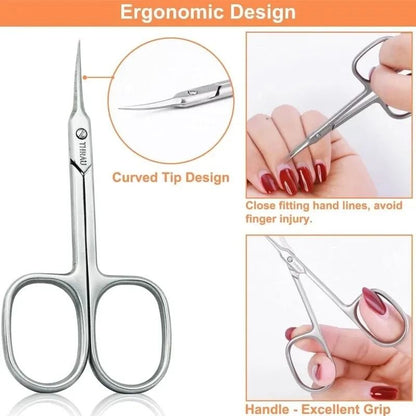 Stainless Steel Sharp Nose Dead Skin Scissors For Precise Cuticle Trimming 1