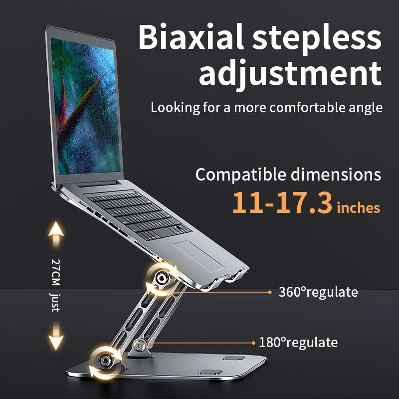 Adjustable Aluminum Alloy Laptop And Tablet Stand For Up To 17Inch Devices 1