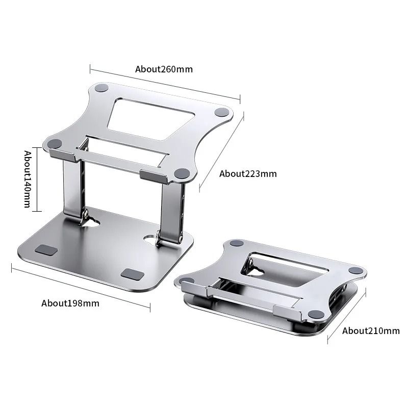 Adjustable Aluminum Alloy Laptop And Tablet Stand For Up To 17Inch Devices 5