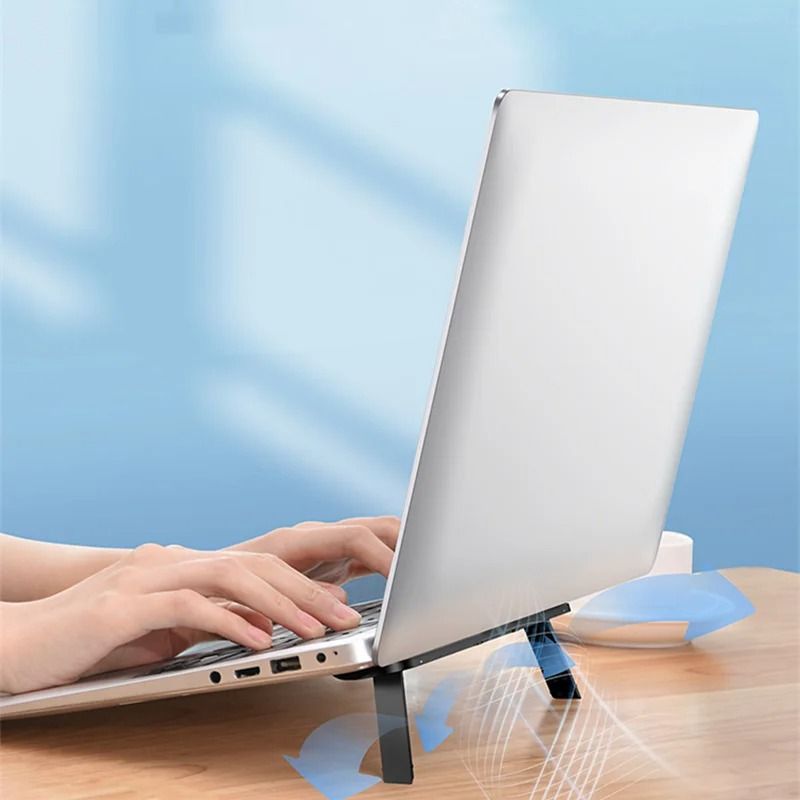 Universal Foldable Laptop Riser Stand For Improved Cooling And Ergonomics 1