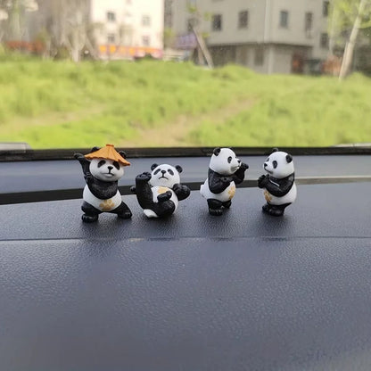 Panda Design Car Interior Ornaments 4Piece Set 4