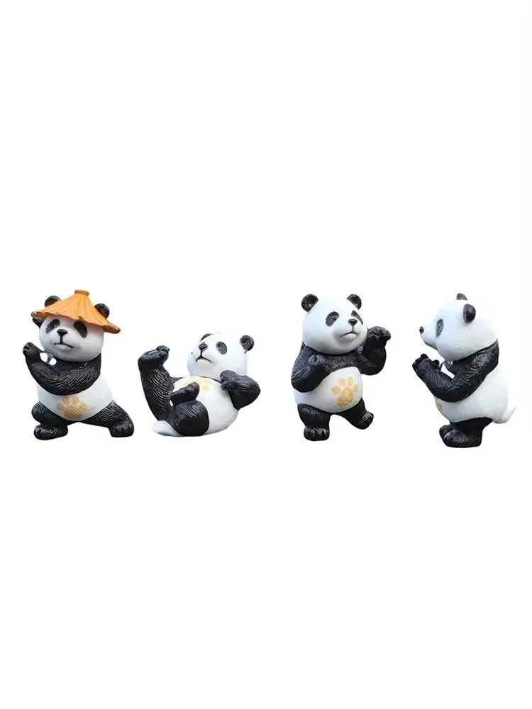 Panda Design Car Interior Ornaments 4Piece Set 6