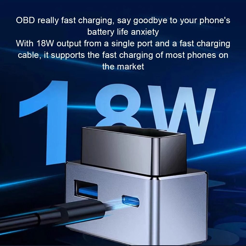OBD Adapter Charging Splitter USB C Port Charger For Tesla Model 3 And Model Y 1