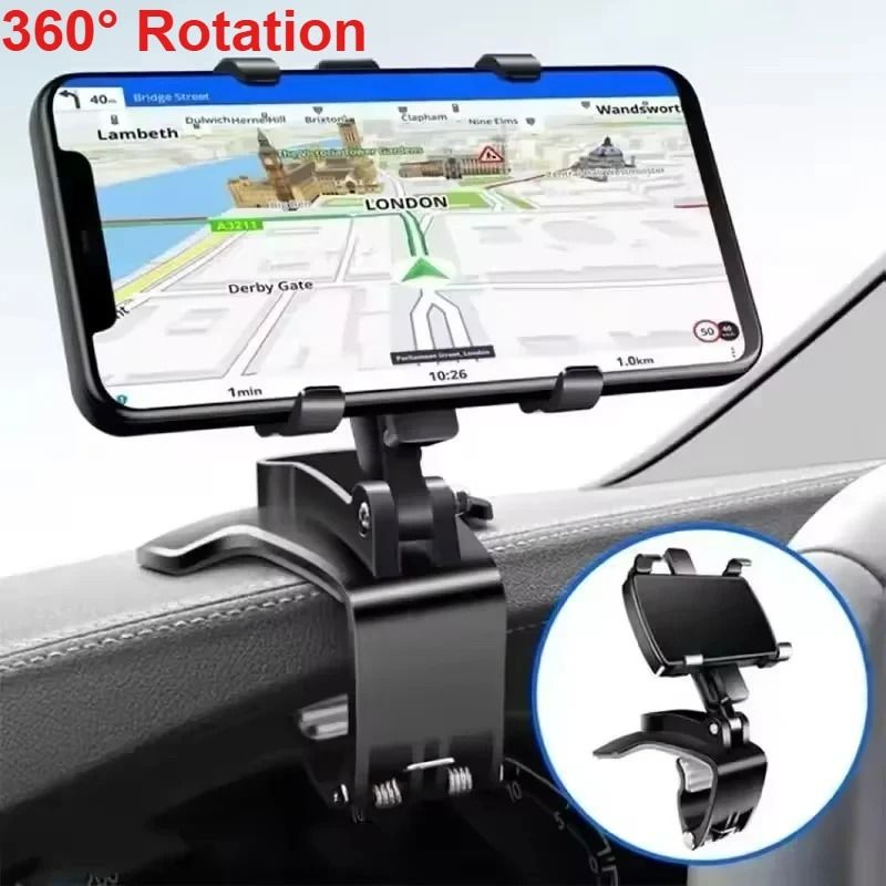Car Mobile Phone Holder Universal Dashboard and Mirror Mount