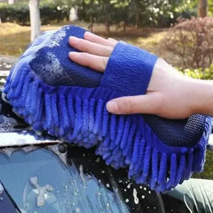 Microfiber Chenille Car Wash Sponge Set Soft Cleaning Pads For Auto Detailing 1