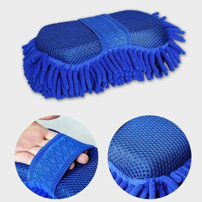 Microfiber Chenille Car Wash Sponge Set Soft Cleaning Pads For Auto Detailing 3