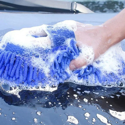 Microfiber Chenille Car Wash Sponge Set Soft Cleaning Pads For Auto Detailing 5