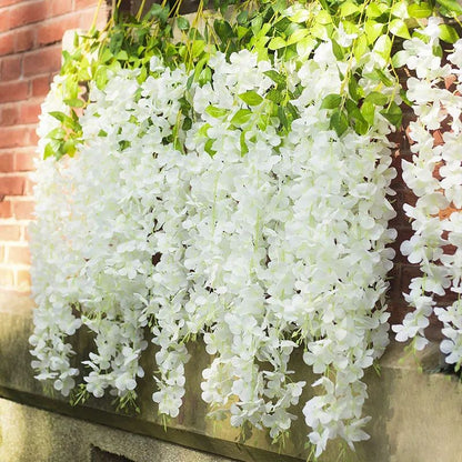Luxe Cascading Artificial Wisteria Hanging Garland  Elegant Fake Vines For Weddings Home  Event Dec 1