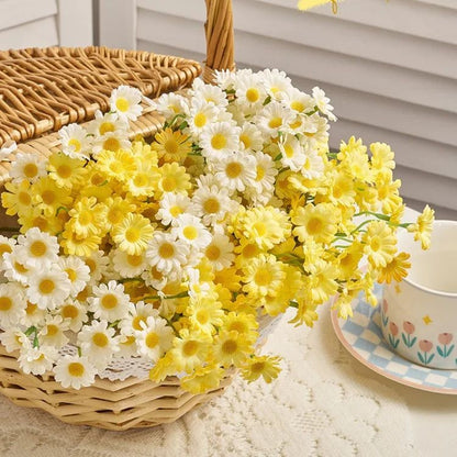 SpringGlow Premium Daisy Flower Bouquet  120Head Artificial Floral Arrangement For Home Wedding  Pa 4