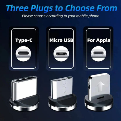 540 Magnetic FastCharge 3in1 Rotating Data Cable 4