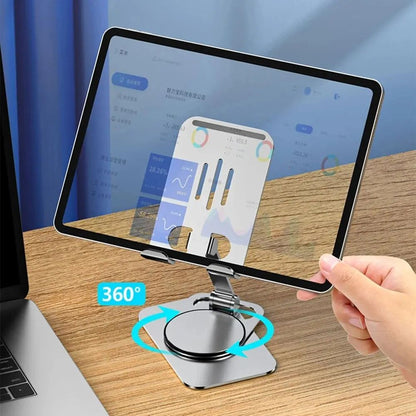 360 Rotating Foldable Phone  Tablet Stand  Adjustable Lazy Desk Holder For Mobile Devices 1