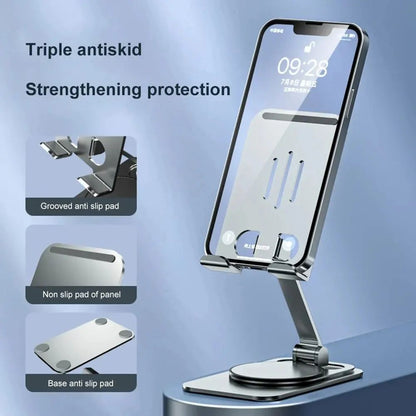 360 Rotating Foldable Phone  Tablet Stand  Adjustable Lazy Desk Holder For Mobile Devices 3