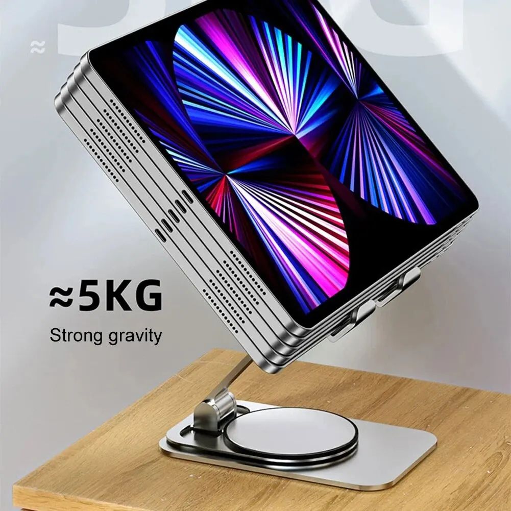 360 Rotating Foldable Phone  Tablet Stand  Adjustable Lazy Desk Holder For Mobile Devices 4