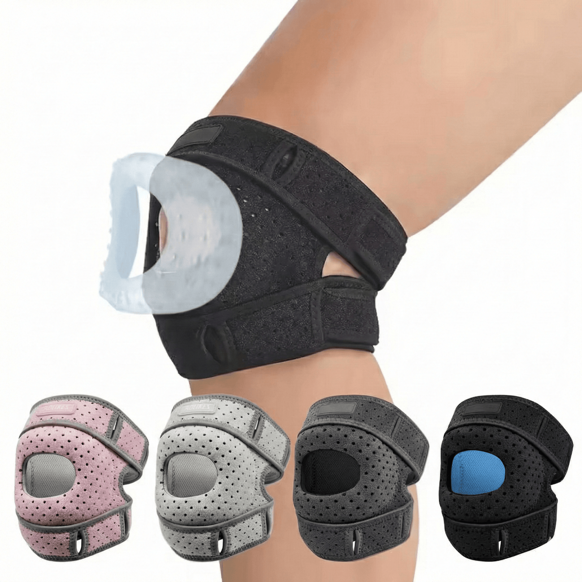 Patellar Tendon Knee Brace Support Strap With Gel Pad Knee Pain Relief Arthritis Stabilizer 0