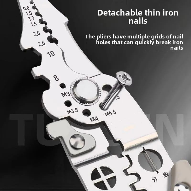 Multifunction Wire Crimper  Stripper  Electrician Cable Cutting  Terminal Crimping Tool 3