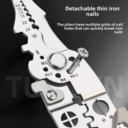 Multifunction Wire Crimper  Stripper  Electrician Cable Cutting  Terminal Crimping Tool 3