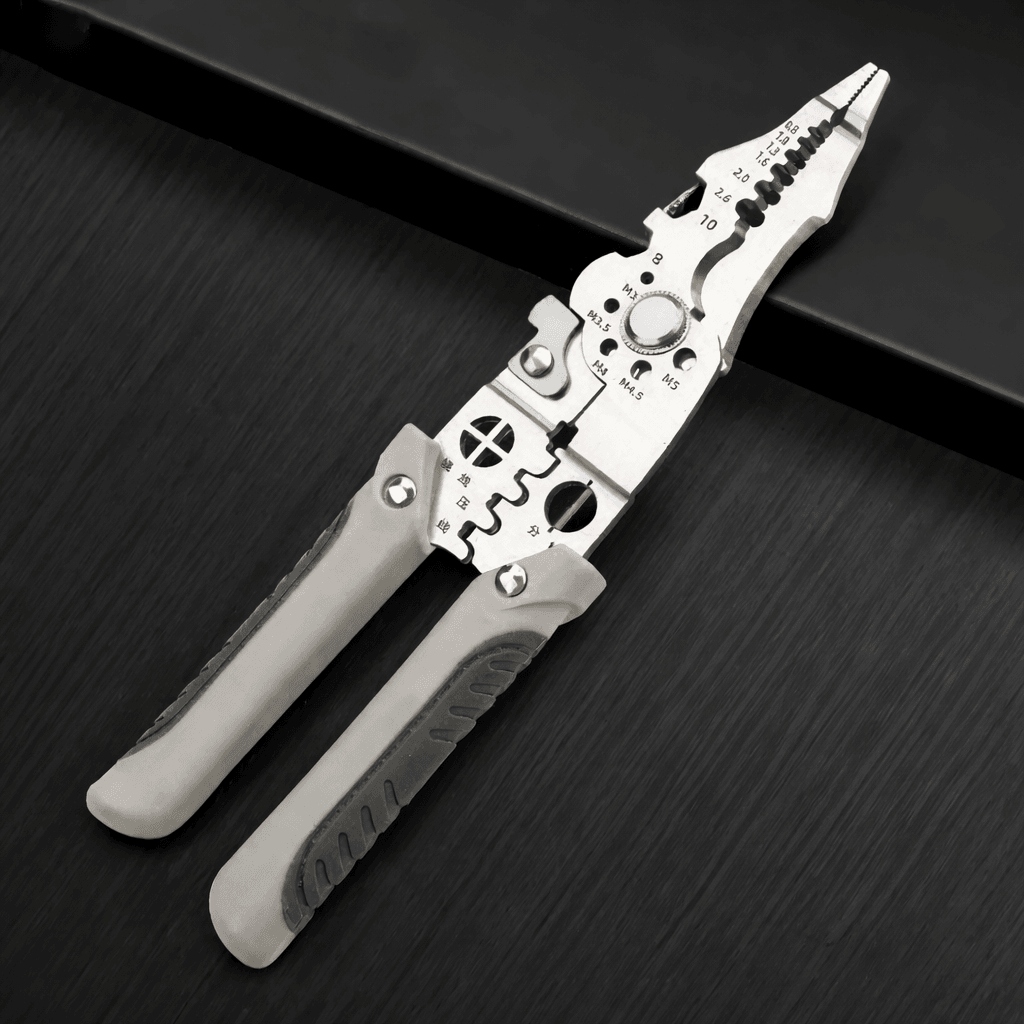 Multifunction Wire Crimper & Stripper – Electrician Cable Cutting & Terminal Crimping Tool