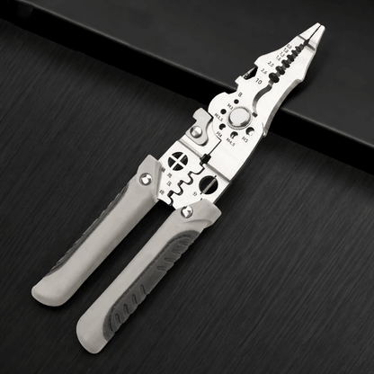 Multifunction Wire Crimper & Stripper – Electrician Cable Cutting & Terminal Crimping Tool