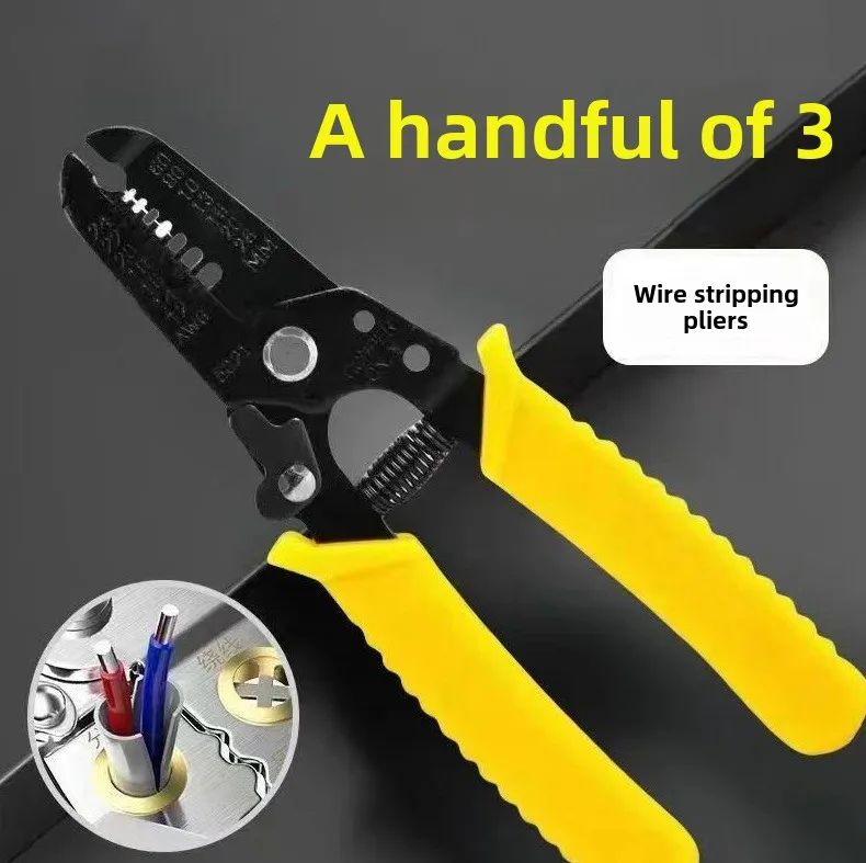 Multifunction Wire Crimper  Stripper  Electrician Cable Cutting  Terminal Crimping Tool 8