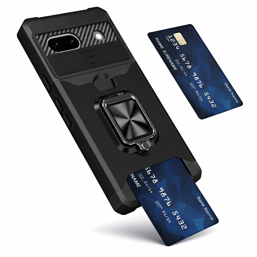 Wallet Phone Case With Card Slot And Kickstand For Google Pixel 0